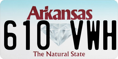 AR license plate 610VWH