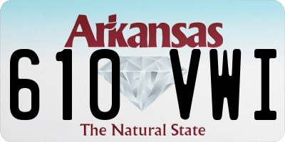 AR license plate 610VWI
