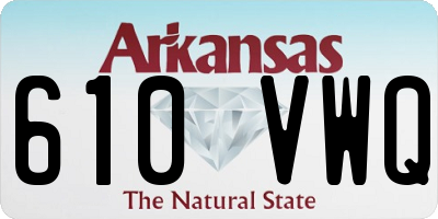 AR license plate 610VWQ