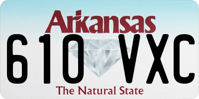 AR license plate 610VXC