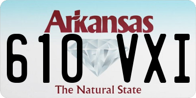 AR license plate 610VXI