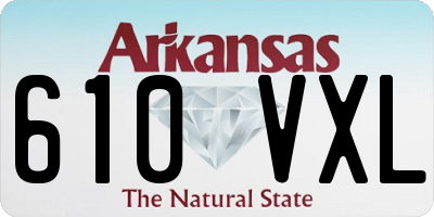AR license plate 610VXL