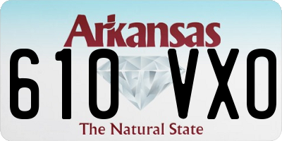 AR license plate 610VXO