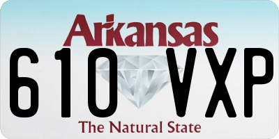 AR license plate 610VXP