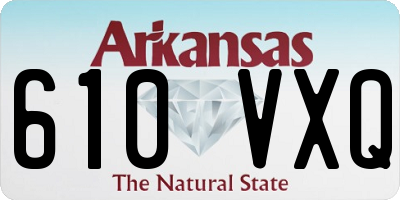 AR license plate 610VXQ