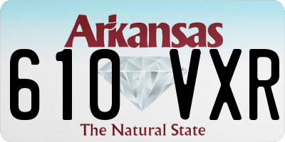 AR license plate 610VXR