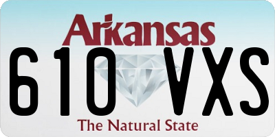 AR license plate 610VXS