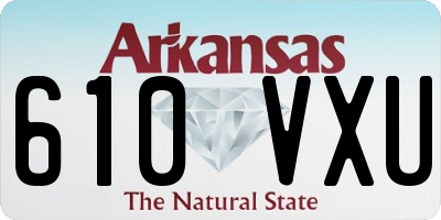 AR license plate 610VXU