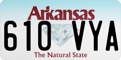 AR license plate 610VYA