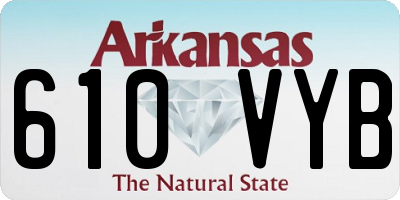 AR license plate 610VYB
