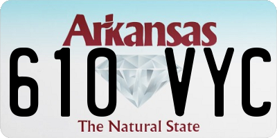 AR license plate 610VYC