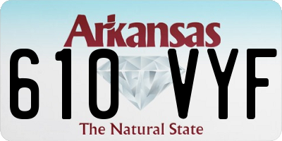AR license plate 610VYF