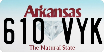 AR license plate 610VYK