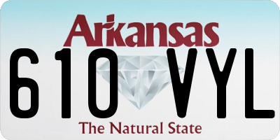 AR license plate 610VYL