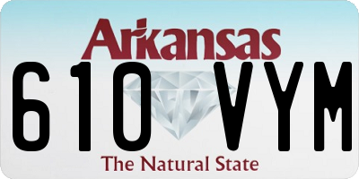 AR license plate 610VYM