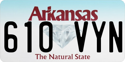 AR license plate 610VYN
