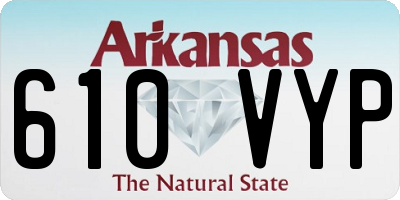 AR license plate 610VYP