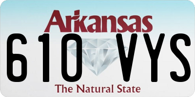 AR license plate 610VYS