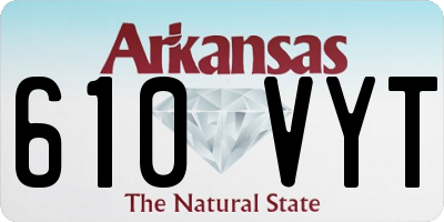 AR license plate 610VYT