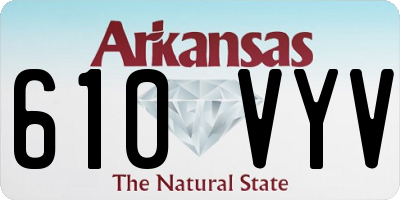 AR license plate 610VYV