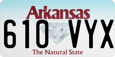 AR license plate 610VYX