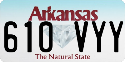 AR license plate 610VYY