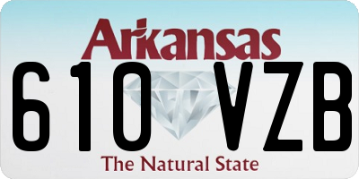 AR license plate 610VZB