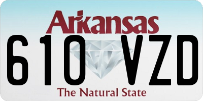 AR license plate 610VZD