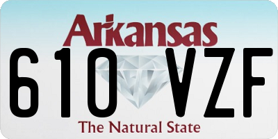 AR license plate 610VZF