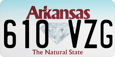 AR license plate 610VZG