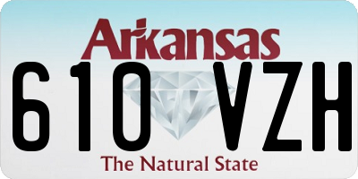 AR license plate 610VZH