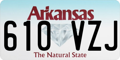 AR license plate 610VZJ