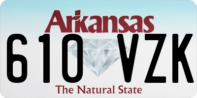 AR license plate 610VZK