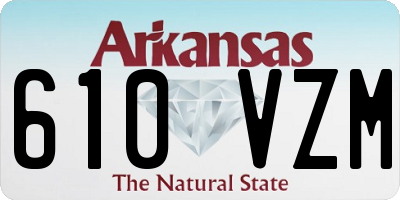 AR license plate 610VZM
