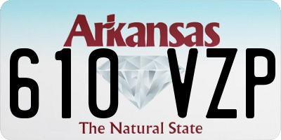 AR license plate 610VZP