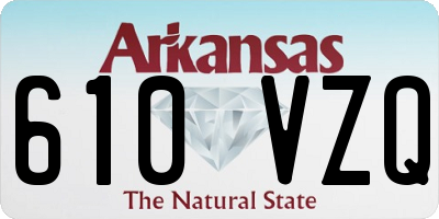 AR license plate 610VZQ
