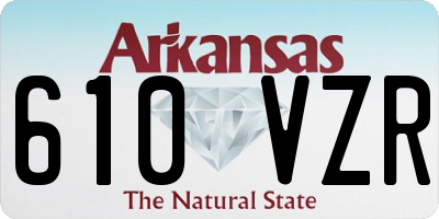 AR license plate 610VZR