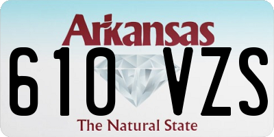 AR license plate 610VZS