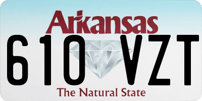 AR license plate 610VZT