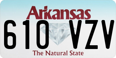 AR license plate 610VZV