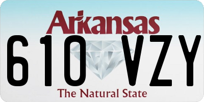 AR license plate 610VZY