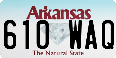 AR license plate 610WAQ