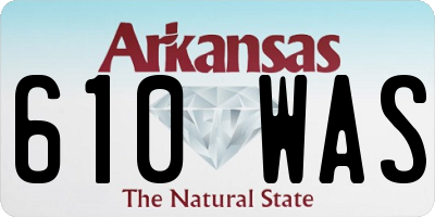 AR license plate 610WAS