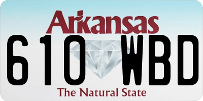 AR license plate 610WBD