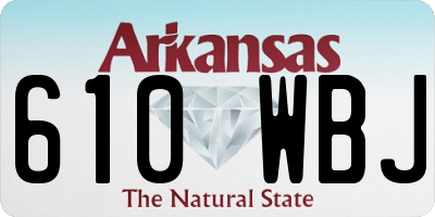 AR license plate 610WBJ