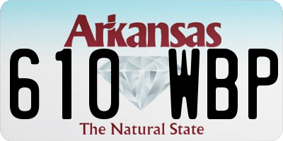 AR license plate 610WBP