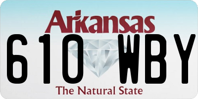 AR license plate 610WBY