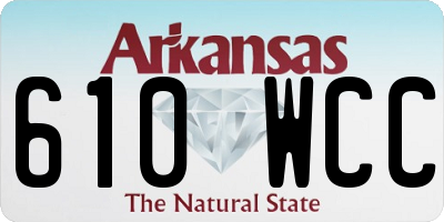 AR license plate 610WCC