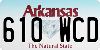AR license plate 610WCD