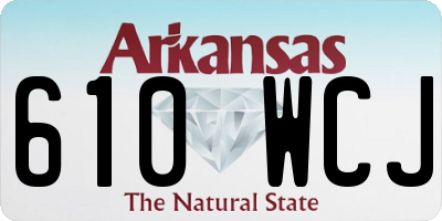 AR license plate 610WCJ